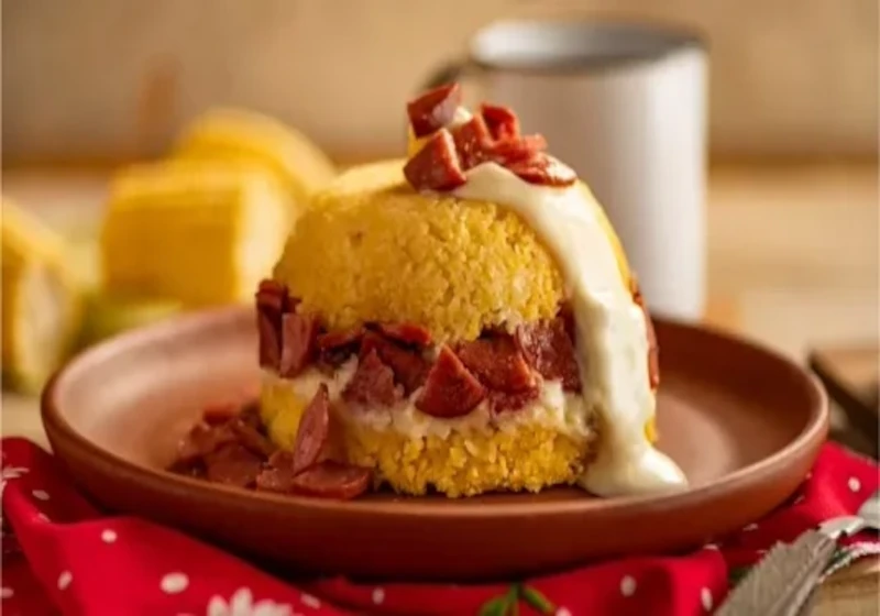 Cuscuz com Calabresa